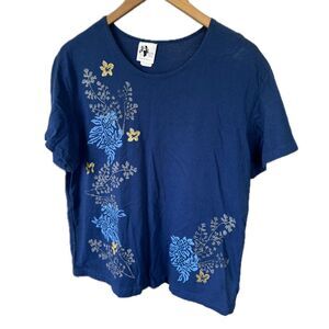 Island Girl Hawaii Women's Hand Painted Stenciled Hawaiian Tropical T-Shirt M